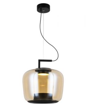 K Light K-LED-022/AB, K-LED-022/GR 230v 9W LED Magnum 2 Glass Pendant (Multiple Colours/Finishes)