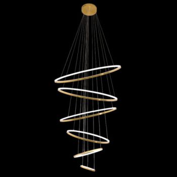 K Light K-LED-201/GD, K-LED-201/BL 230v 145W LED Mega Ribbon Pendant (Multiple Colours/Finishes)