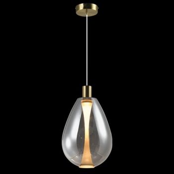 K Light K-LED-402/SM, K-LED-402/CL, K-LED-402/AB 230V 9W LED Large Balloon Glass Pendant (Multiple Colours/Finishes)
