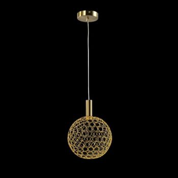 K Light K-LED-404-20/GD 230v 4.3W LED Medium Round Metal Ring Pendant