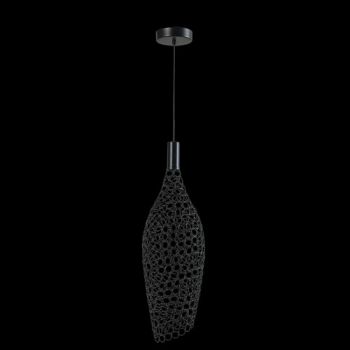 K Light K-LED-406/BL, K-LED-406/CH, K-LED-406/GD 230V 4.3W LED Large Long metal Ring Pendant (Multiple Colours/Finishes)