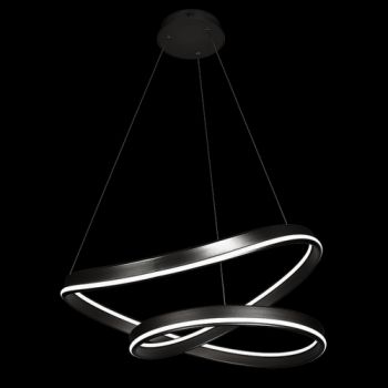 K Light K-LED-483/BL, K-LED-483/GD 230V 80W LED Celestial Pendant Black (Multiple Colours/Finishes)