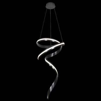 K Light K-LED-484/BL 230V 60W LED Cygnet Pendant Black