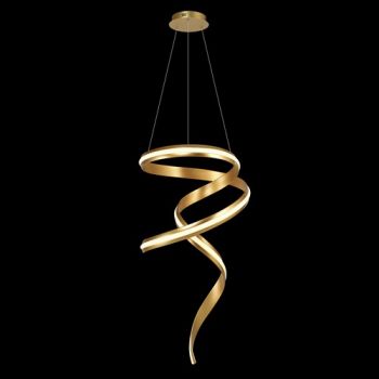 K Light K-LED-484/GD 230v 60W LED Cygnet Pendant Matt Gold