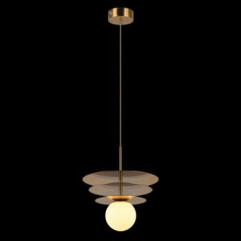 K Light K-LED-55/3 230v 7W LED Trio Golden Disc Pendant Gold