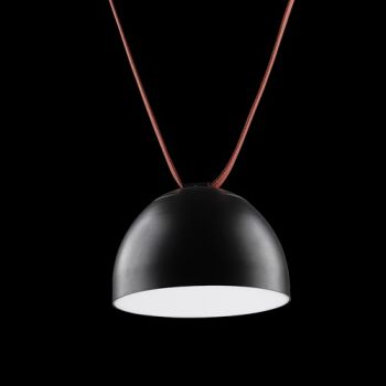 K Light K-LED-6280/BL 230V 12W LED AL+PC Semi Sphere Pendant Black