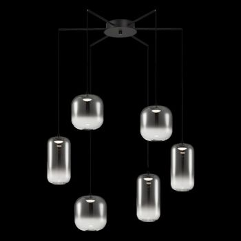 K Light K-LED-945/SM, K-LED-945/WH 230v 24W LED Misty Cluster Pendant (Multiple Colours/Finishes)