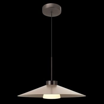 K Light K-LED-9569L/NB 230v 8W LED Nut Brown Metal Pendant Large