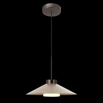 K Light K-LED-9569M/NB 230v 8W LED Nut Brown Metal Pendant Medium