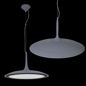 K Light K-LED3578L/GR 35W LED SMD Large UFO Pendant Grey