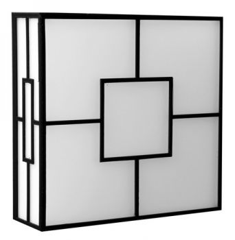 K Light KLB-LED-305 230v 20W LED Polar Large Square Bulkhead Black and White