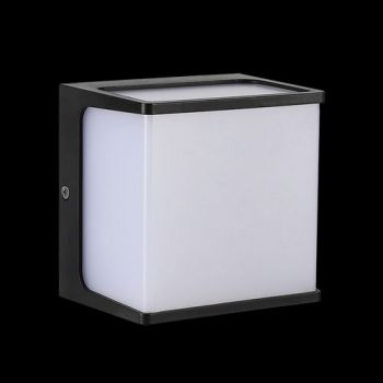 K Light WYN-KLB-LED-500 230v 8W LED SMD Coastal Square Bulkhead Black