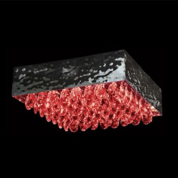 K Light KLC-450/40-RED, KLC-450/40-WH Magma Ceiling Fitting Italian Crystals (Multiple Colours/Finishes)