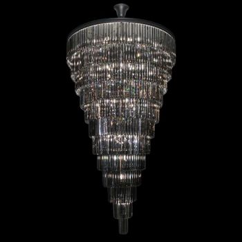 K Light KLCH-6515/34 230v 40W E14 Grandiose Crystal Chandelier (Multiple Colours/Finishes)