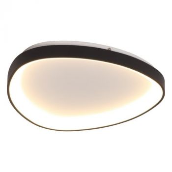 K Light KLC-LED2-42/BL 230V 36W Led Large Ovoid Black 42Cm Framed Ceiling Fitting