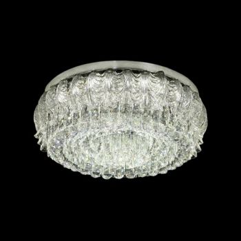 K Light KLC-LED465/60NW, KLC-LED465/60WW 42W LED Large Luxury Crystal Round K9 Crystals Ceiling Fitting Chrome 4000K (Multiple Colours/Finishes)