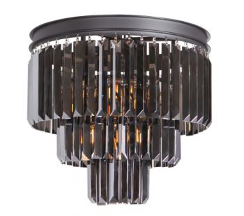 K Light KLC-6515/BL, KLC-6515/SG 230v 40W Crystal Ceiling Fitting with K9 Crystals (Multiple Colours/Finishes)