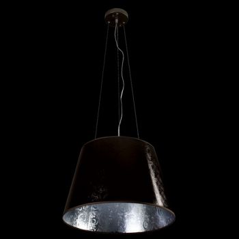 K Light KLCH-300CO/SL 230v 40W E27 Copper / Silver Tapered Drum Pendant Copper Outside / Silver Inside