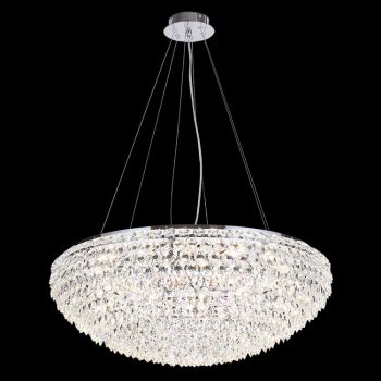 K Light KLCH-6000/18 230v 40W E14 XLarge Legacy Crystal Chandelier Chrome