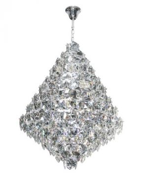 K Light KLCH-6003/26 230V 40W E14 Medium Diamond Crystal Chandelier