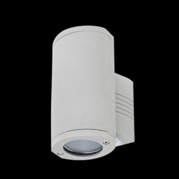 K Light WYN-KLG-1801/1E27DG Up or Down DieCast Aluminium Wall Light Matt Silver
