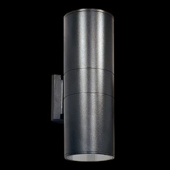 K Light KLG-20-2/BL 230V 40W E27 Round Up & Down Garden Light IP54 Black