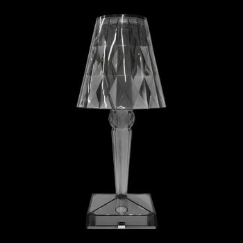 K Light KLT-001/BL, KLT-001/CL 230v 1W LED SMD Acrylic Tri Coloured Dimmable Rechargable Table Lamp (Multiple Colours/Finishes)
