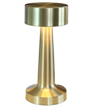 K Light KLT-8001/GD 230v 3W LED Golden Turret Rechargeable Table Lamp
