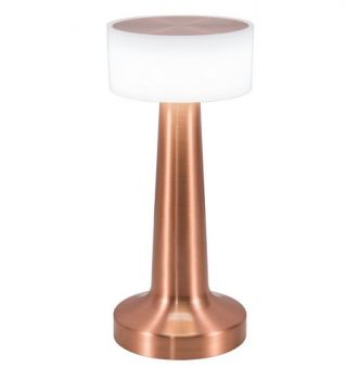 K Light KLT-8004/CO 230v 2W LED Copper Beacon Rechargeable Table Lamp Copper