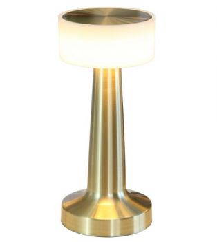 K Light KLT-8004/GD 230v 3W LED Golden Beacon Rechargeable Table Lamp