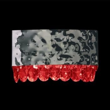 K Light KLW-450/RED, KLW-450/WH 150W QI 78mm Magma Italian Crystal Magma Wall Light (Multiple Colours/Finishes)
