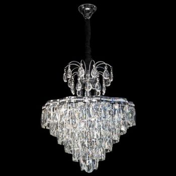 K Light L-KLCH62038/CR Elizabeth Crystal Chandelier Chrome
