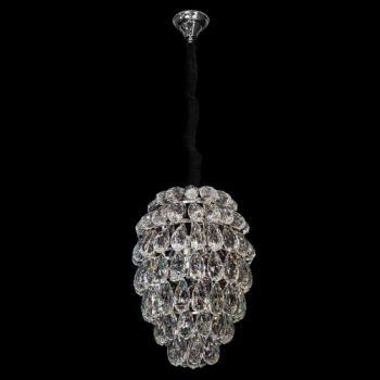 K Light L-KLCH62041/CR, L-KLCH62041/SG Diana Crystal Chandelier (Multiple Colours/Finishes)
