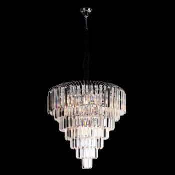 K Light L-KLCH82148L/CR Sophia Large Crystal Chandelier Chrome