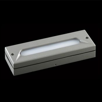 K Light L-LED-1483/SL 3.2W LED SMD Eyelid Rectangular Surface Mounted Foot Light Matt Grey with Opal White PC Diffuser
