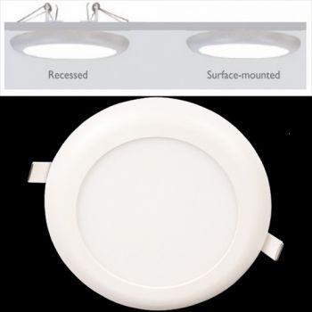 K Light LED-18-D/WW LED 18W Round Mini Panel Light Dimmable Warm White