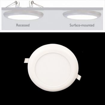 K Light LED-6-D/CW LED 6W Round Mini Panel Light Dimmable Cool White