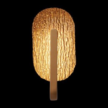 K Light LED-653/GD, LED-653/WH 230V 5W LED Oval golden leaf wall light (Multiple Colours/Finishes)