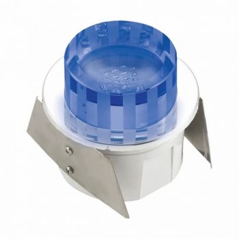 K Light LED-K03/B Small Round Semi Recessed LED Light Blue Bulbs
