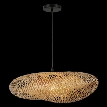 K Light LW-KLCH-102/60 230v 40W E27 60cm Large Bamboo Pendant