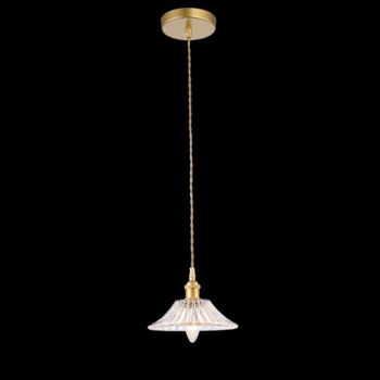 K Light LW-KLCH-4162 Vintage Cut Glass Pendant Satin Gold