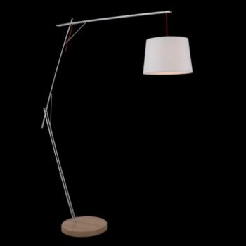 K Light M-KLT-210265 1 x E27 Cantilever Floor Lamp with White Shade