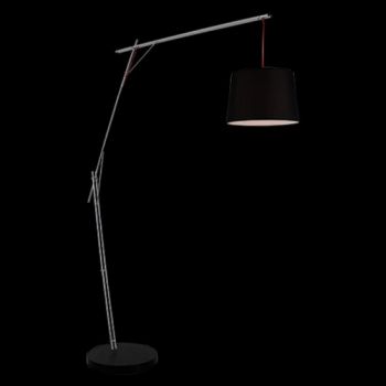 K Light M-KLT-210266 1 x E27 Cantilever Floor Lamp With Black Shade