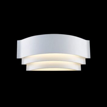 K Light M-LED-1463M/WH 230v 6W LED Medium 3-Step Wall Light White