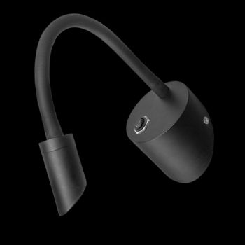 K Light MB-005/BL, MB-005/WH LED 3W Goose Neck Wall Light (Multiple Colours/Finishes)