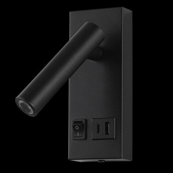 K Light MB-200/BL, MB-200/WH 230v 2W LED Reading Light with USB & USB-C Port (Multiple Colours/Finishes)