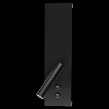 K Light MB-210/BL, MB-210/WH 230v 2W + 10W LED Reading Wall Light with Backlighting (Multiple Colours/Finishes)