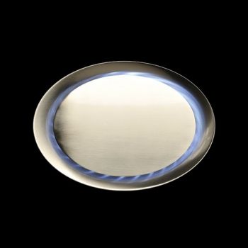 K Light MG-55/S-LED 230v 3.6W LED Strip Light Small Disc Ceiling Light Satin Chrome