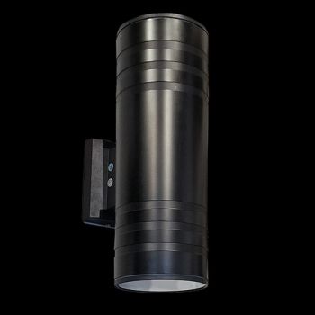 K Light P-KLG-30-2/BL 230V 40W E27 Round Up & Down Garden Light IP54 Black