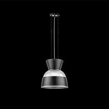 K Light PC-KLCH-12-8 Clear PC Pendant with Black Trim